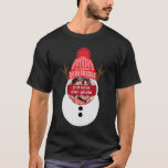 Custom Photo Snowman Christmas T-Shirt<br><div class="desc">Looking for a unique and personalised Christmas gift? Look no further than our custom photo snowman t-shirt! This shirt is perfect for anyone who loves winter and all things Christmas. We can print your favourite photos of you or your family onto this festive t-shirt. Whether you're celebrating Christmas with your...</div>