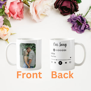 Custom Photo, Song, Artist for Coffee Mug