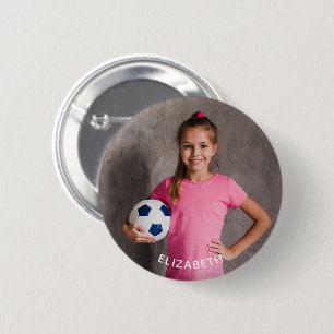 Custom Photo Sports Button