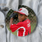 Custom photo sports button / pin
