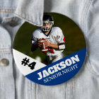 Custom photo sports button / pin football