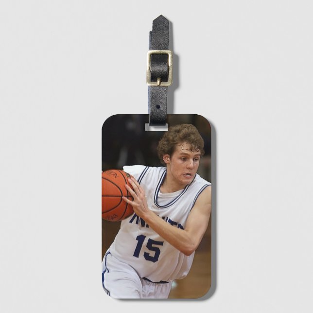 Custom Photo Sports Luggage Tag (Front Vertical)