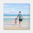 Custom Photo. Square Fridge Magnet.