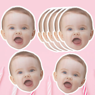 Custom Photo Stickers, Custom Photo Face