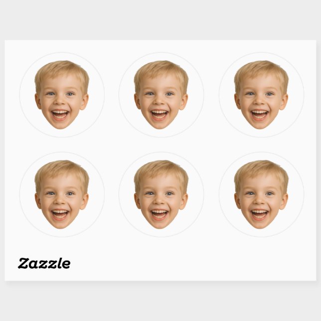 Custom Photo Stickers Personalised Photo Family (Sheet)