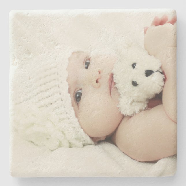 Custom Photo Stone Coaster (Front)