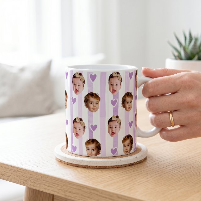 Custom Photo Stripe Cup | Baby Face Cute (Creator Uploaded)
