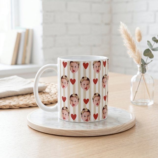 Custom Photo Stripe Cup | Baby Face Cute (Creator Uploaded)