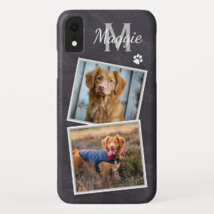 Custom Photo Stylish Pet Cat Dog Monogram Photo Case-Mate iPhone Case