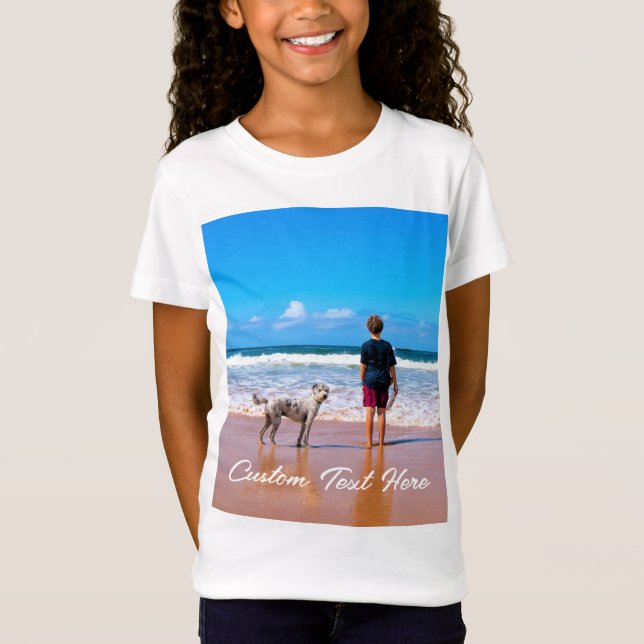 Custom Photo T-Shirt with Your Photos and Text (Front)