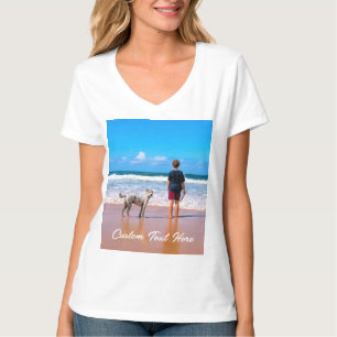 Custom Photo T-Shirt Your Pet Photos and Text