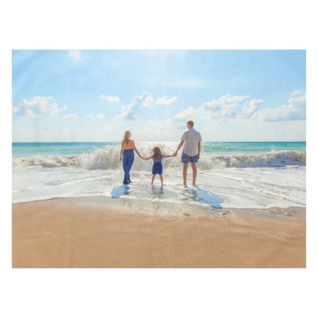 Custom Photo Tablecloth with Your Favourite Photos (Front (Horizontal))
