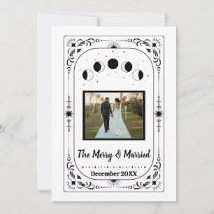 Custom Photo Tarot Newly Weds Family Friends Trend Holiday Card