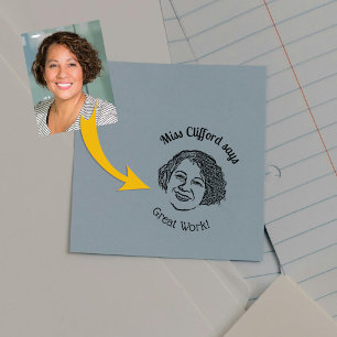 Custom Photo Teacher  Rubber Stamp