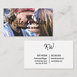 Custom Photo Template Design Business Card