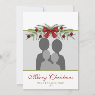Custom Photo Template With Christmas Garland