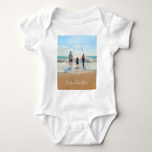 Custom Photo Text Baby Bodysuit Your Own Design