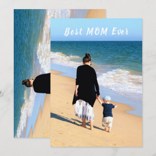 Custom Photo Text Best MOM Ever Card Your Photos