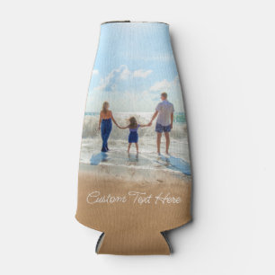 Custom Photo Text Bottle Cooler Your Own Design  