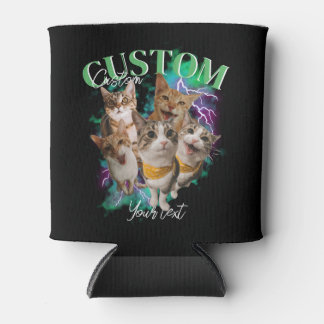 Custom Photo & Text Can Cooler, Personalised Cooler