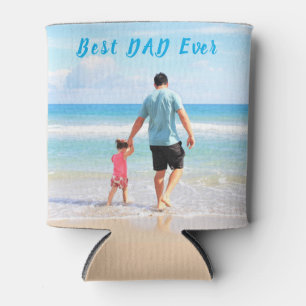 Custom Photo Text Can Cooler Your Best DAD Ever