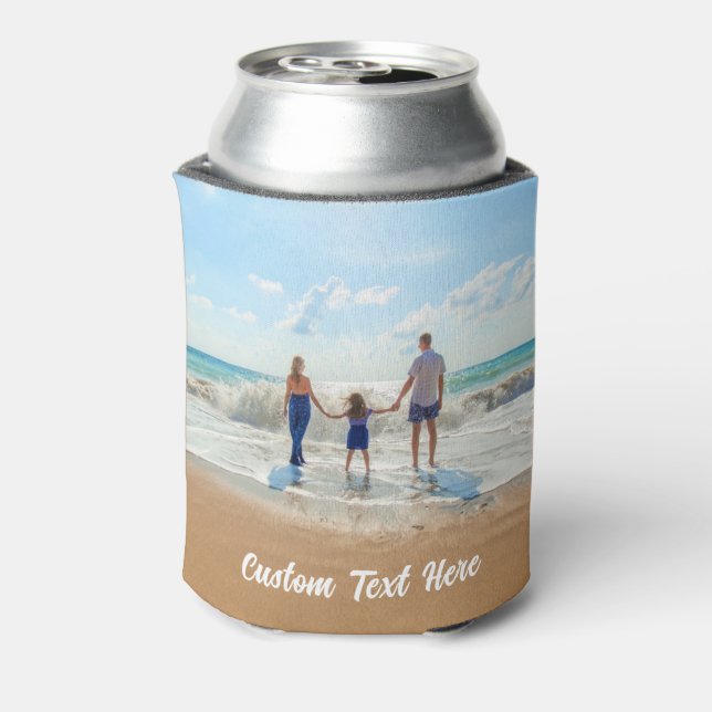 Custom Photo Text Can Cooler Your Family Photos (Can Back)
