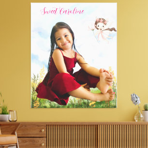 Custom Photo & Text Canvas Print