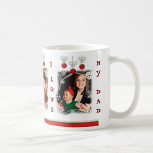 Custom Photo & Text Christmas Dad / Mum Mug