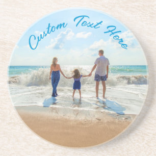 Custom Photo Text Coaster Your Favourite Photos