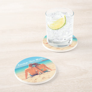 Custom Photo Text Coaster Your Favourite Photos