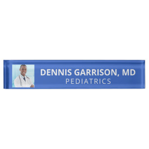 Custom Photo, Text & Colour Desk Name Plate