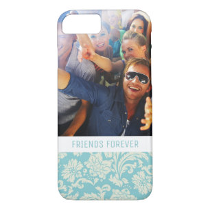 Custom Photo & Text Damask Pattern 3 Case-Mate iPhone Case