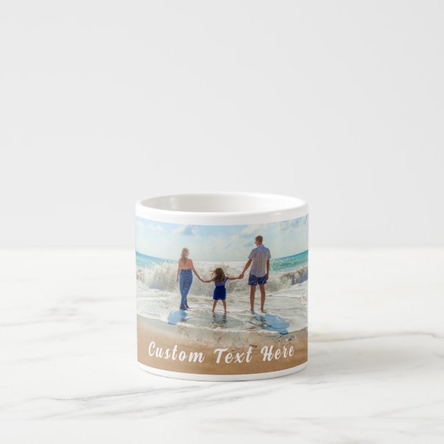 Custom Photo Text Espresso Cup Your Photos Gift (Front)