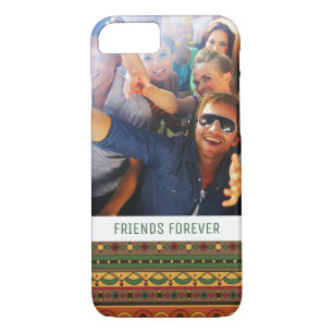 Custom Photo & Text Ethnic background iPhone 8/7 Case