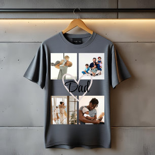 Custom Photo & Text Father’s Day T-Shirt 