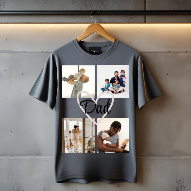 Custom Photo & Text Father’s Day T-Shirt  (Creator Uploaded)