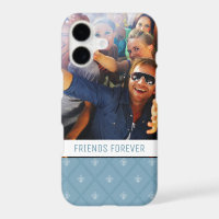 Custom Photo & Text Fleur-de-lis pattern