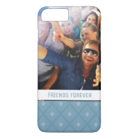 Custom Photo & Text Fleur-de-lis pattern