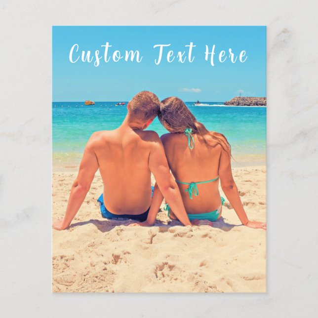 Custom Photo Text Flyer Your Own Design - Couple (Front)