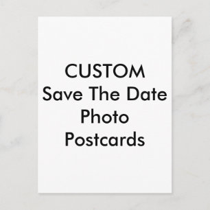 Custom Photo Text Image Save The Date Postcards