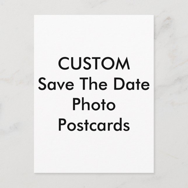 Custom Photo Text Image Save The Date Postcards (Front)