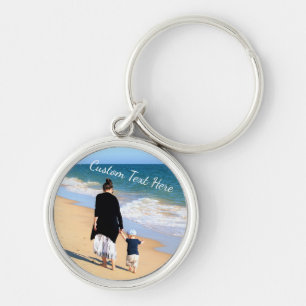 Custom Photo Text Keychain Gift Your Photos Mum