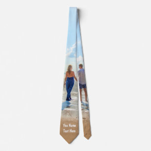 Custom Photo Text Name Neck Tie Your Love Photos
