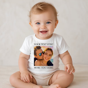 Custom Photo & Text Personalised Baby T-Shirt