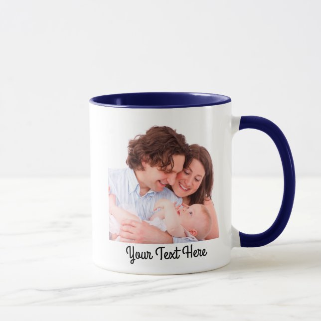 Custom Photo & Text Personalised Family  Mug (Right)