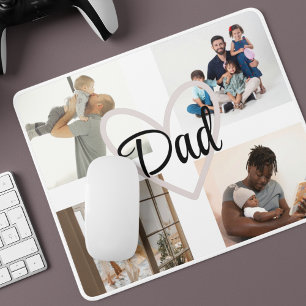 Custom Photo & Text Personalised Father’s Day Gift Mouse Pad
