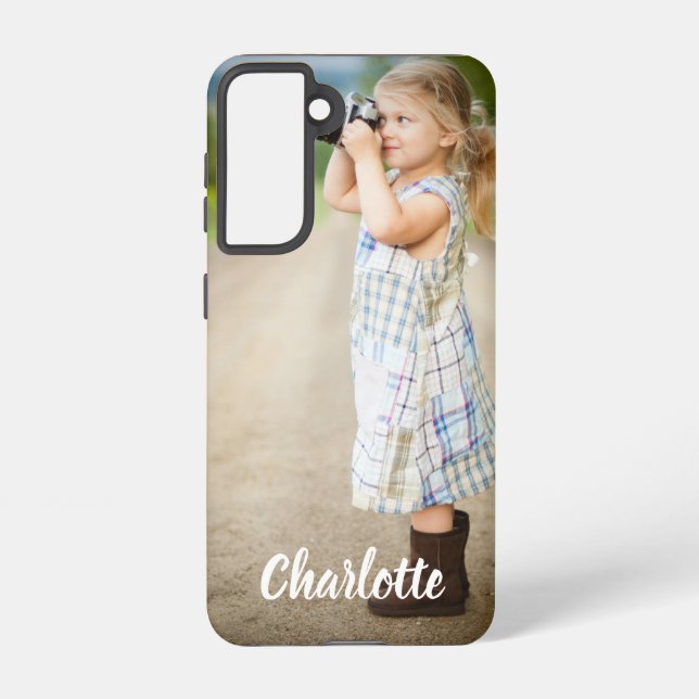 Custom Photo Text Personalised  Samsung Galaxy S21 Case (Back)