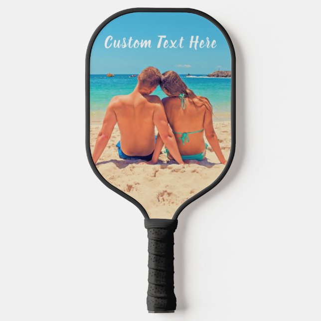 Custom Photo Text Pickleball Paddle Your Memories (Front)