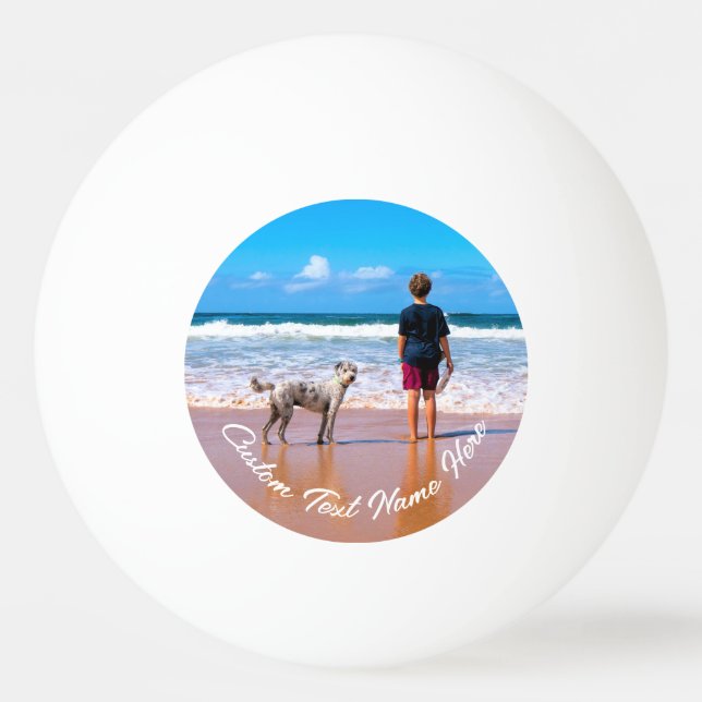 Custom Photo Text Ping Pong Ball with Your Photos (Back)