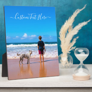 Custom Photo Text Plaque Your Pets Photos Gift